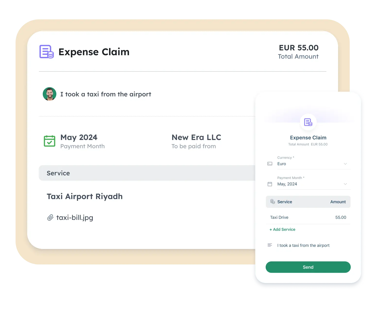 Expenses, loans and advances dashboard