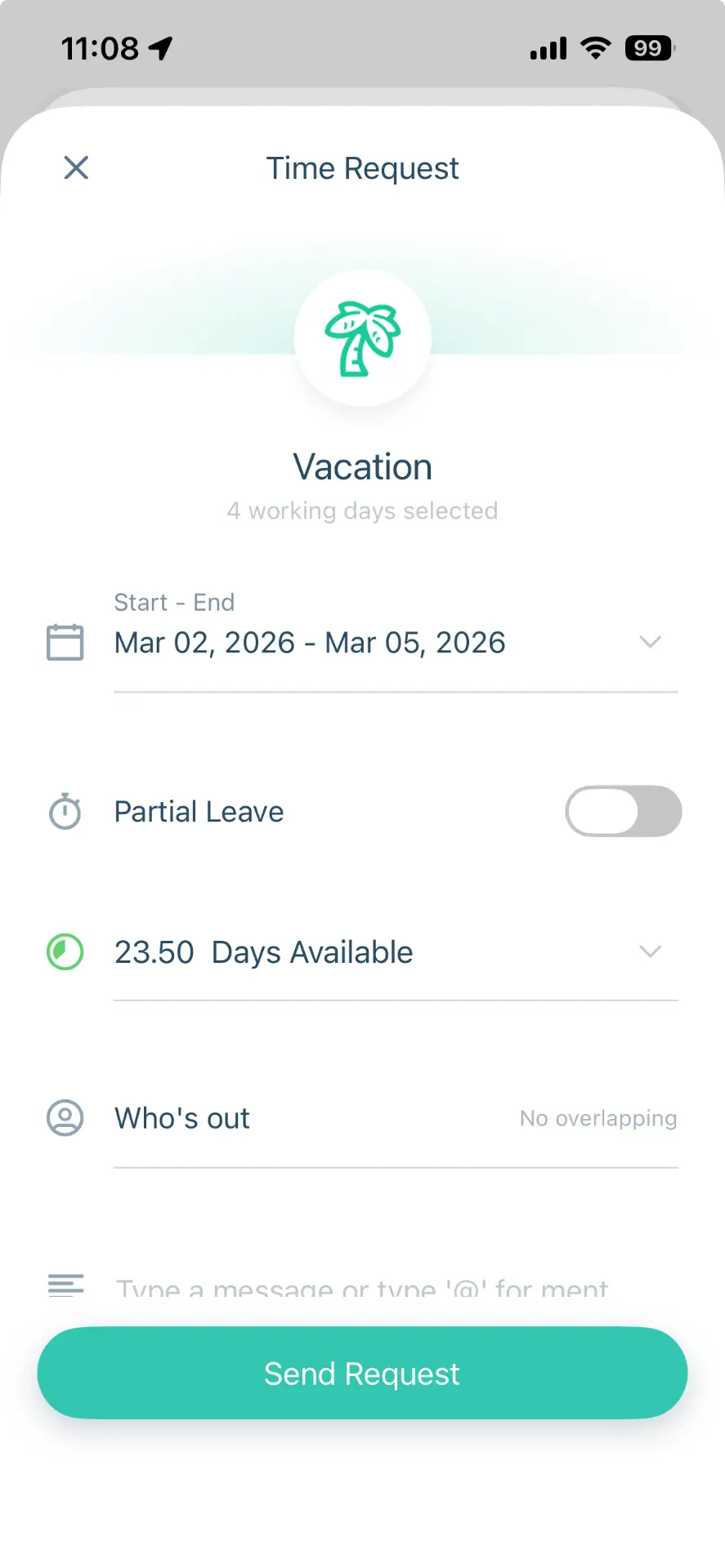 Leave Request Form