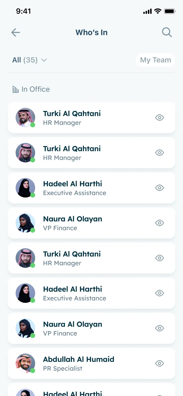 Find Colleagues, Check Who's Available