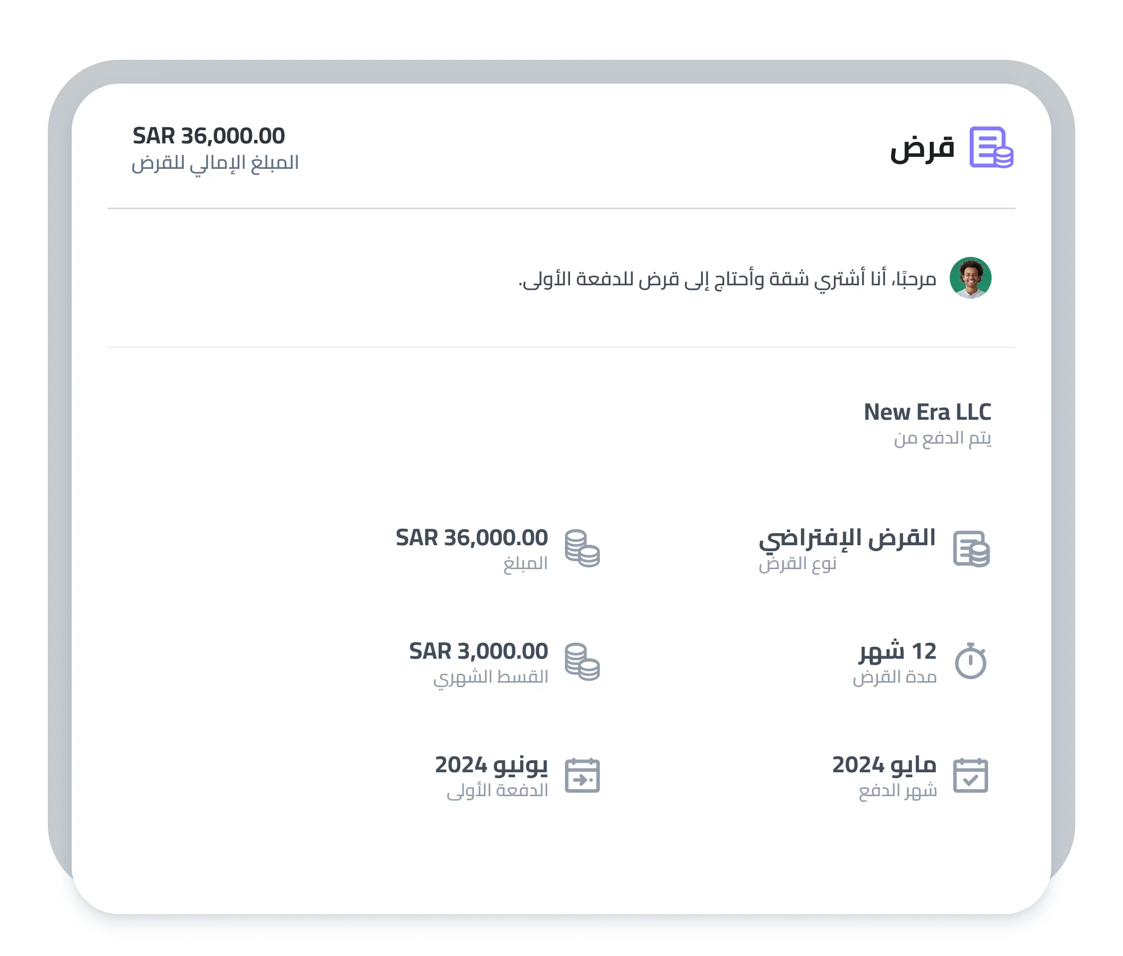 Loan management dashboard